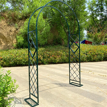 拱门花架爬藤花架欧式网格爬藤架加粗拱门架子花园月季支架攀爬植物架