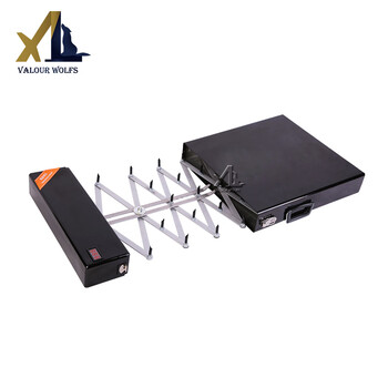 骁狼阻车路障安保器材便携式免埋式手动遥控式阻车器 黑色7米遥控款