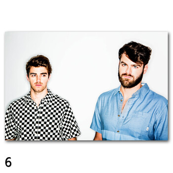 狼天影thechainsmokers海报烟鬼组合墙贴画老烟枪双人组电音dj舞曲