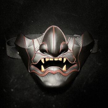 科学罐头赛博朋克面具 战术面罩对马岛之魂面具般若鬼半脸游戏周边