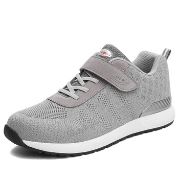 老头鞋子男士春秋季新款爸爸中老年人男式健步鞋网面透气运动鞋子鞋老