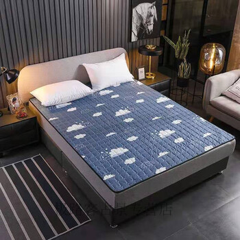 床垫子防滑可水洗15米床上保护垫床褥子宿舍双人榻榻米18蓝天白云90