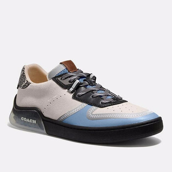 coach 蔻驰男鞋 citysole court 复古拼接时尚提花图案低帮舒适休闲
