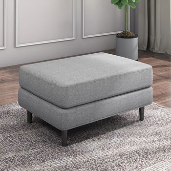 北欧布艺沙发脚踏小沙发凳子搁脚凳方形换鞋凳床尾化妆凳单个定制 浅