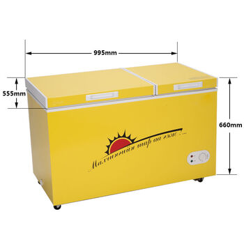 172升12v24v电瓶直流冰柜车载冰箱户外太阳能双门冰箱船用品摆摊浅