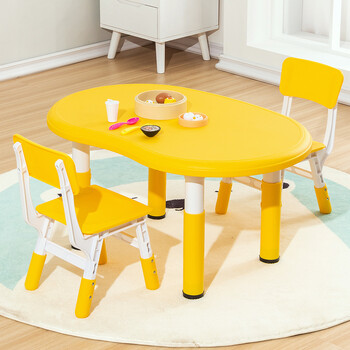 幼儿园桌椅套装塑料学习宝宝阅读书桌早教学习桌花生桌儿童小桌子儿童