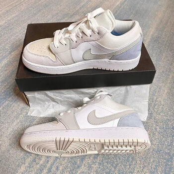 言娴aj1lowparis小巴黎浅灰校园韩版百搭女学生低帮板鞋高端纯原级aj1