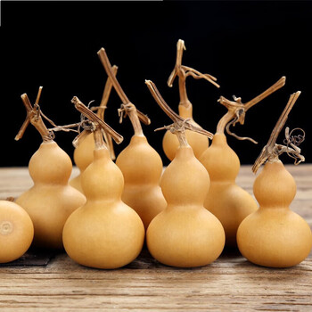 仟舞手捻葫芦文玩把件茶宠摆件天然小葫芦diy配件葫芦挂件饰品草里金