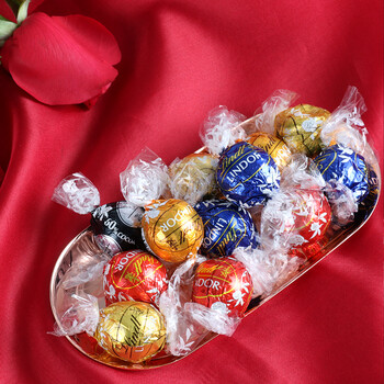 瑞士莲进口lindt瑞士莲软心黑巧克力球牛奶lindor婚庆结婚喜糖散装