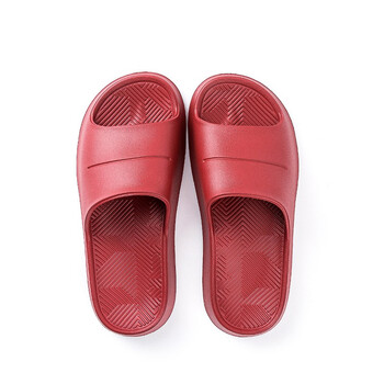朴西情侣拖鞋家用凉拖鞋夏天静音软底室内洗澡防滑家居浴室拖鞋女红色