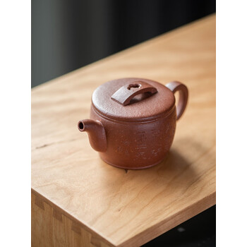 惢琪汉瓦紫砂壶手工宜兴紫砂壶原矿粗砂降坡泥曼生十八式汉瓦壶180cc