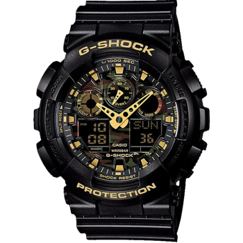 卡西欧（CASIO）手表 G-SHOCK YOUTH系列 丛林迷彩 男士防震防磁防水运动手表石英表 GA-100CF-1A9