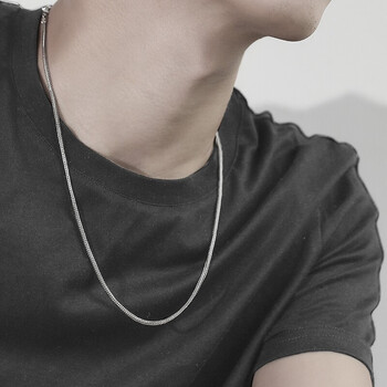 百年老凤祥银项链男潮嘻哈足银锁骨男士99足银粗约18mm长约50cm约12克