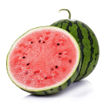 果品棠冰糖麒麟西瓜 新鲜8424西瓜 美都无籽麒麟西瓜整箱礼盒 精选2个