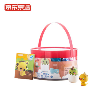 京东京造jznt03 京东京造24色超轻粘土糖果桶装 手工diy彩泥套装3d彩泥粘土玩具 行情报价价格评测 京东