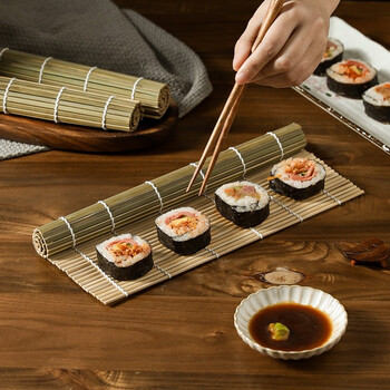 川岛屋青皮寿司卷帘家用寿司竹帘寿司帘子商用紫菜包饭团专用工具