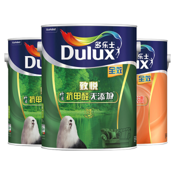 多乐士（Dulux）致悦竹炭抗甲醛无添加全效内墙乳胶漆 墙面漆 油漆涂料A740+A748套装15L