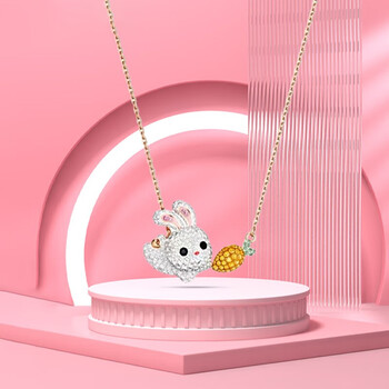 施华洛世奇(swarovski)生肖兔子项链 时尚饰品 送女友 5647971 兔子和
