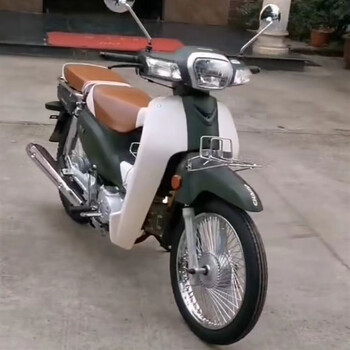 威仕得轻便摩托车48cc燃油复古车蓝牌老人代步男女可骑军绿分白