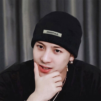 户外新款这就是街舞王嘉尔同款户外毛线帽子teamwang刺绣男女嘻哈针织