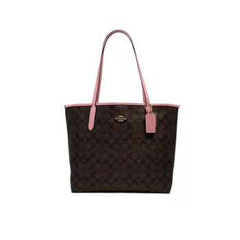 coach/蔻驰女包奥莱款 托特包 f79609 棕色老花33*29*16【预订】【图