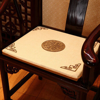 太美鑫新中式红木椅子坐垫实木椅子垫子防滑茶椅餐椅太师椅圈椅坐垫