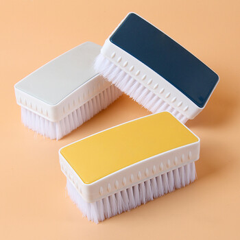 简约软毛鞋刷子长柄洗衣洗鞋多功能洗衣刷家用不伤毛