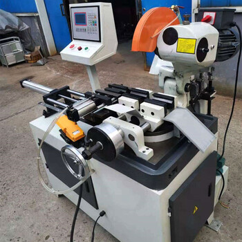 全自动送料切管机铁不锈钢水切割金属圆锯机台式无毛刺精准切割机mc