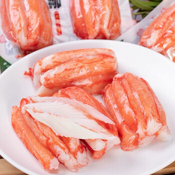 蟹柳鳕蟹柳600g 6袋 即食蟹肉棒手撕蟹柳寿司关东煮烧烤火锅食材网红小吃 图片价格品牌报价 京东