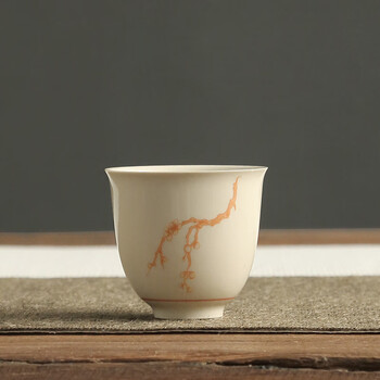 hywlkj古作堂草木灰釉小茶杯陶瓷单个小杯子中式复古单杯功夫茶具品茗