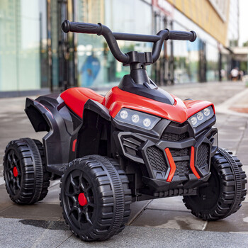 商城同款儿童电动沙滩车136岁充电可坐人四轮越野遥控摩托车宝宝卡丁