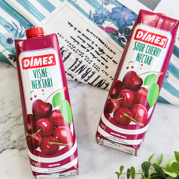 迪美汁(dimes)樱桃汁饮料 进口果汁大瓶整箱餐饮聚会装1l*4瓶