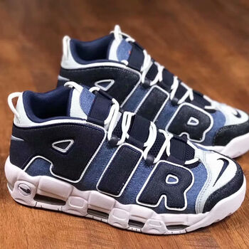 纯源乔airmoreuptempo丹宁牛仔皮蓬大aircj6125100牛仔40