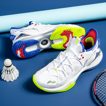 李宁(li-ning)羽毛球鞋稳定保护系列战戟3 专业球鞋耐磨防滑稳定回弹