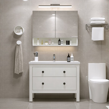 环保天使北欧浴室柜组合洗手洗脸盆柜组合现代简约洗漱台卫浴柜卫生间