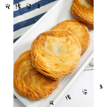 手工金丝饼千丝饼酒店点心半成红豆馅油炸早餐千层饼盘丝饼