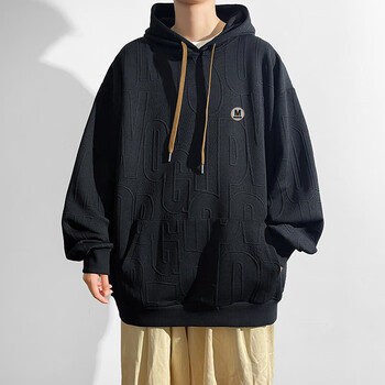 长袖t恤1315岁大男童初中生季潮流宽松长袖t恤孩155380黑色l100120斤