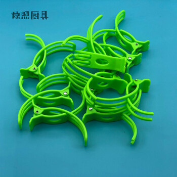 麻辣烫夹绑菜夹子青菜塑料夹防烫火锅夹子签子旋转小火锅选菜夹子