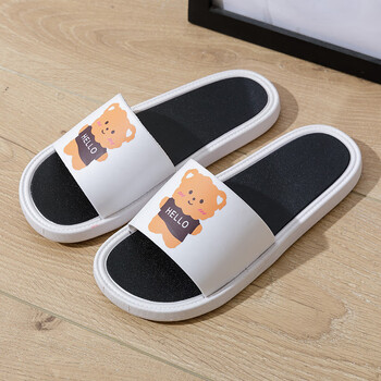 米雅图夏季凉拖鞋居家浴室洗澡防滑凉鞋女网红可爱小熊情侣款凉鞋男