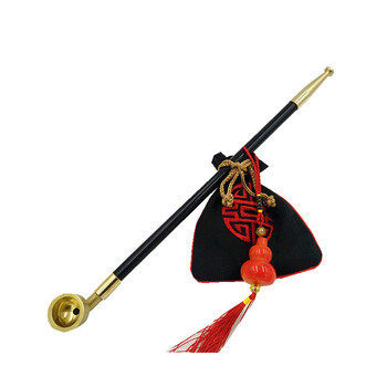 大号烟袋锅子舞台道具纪晓岚加长型旱烟袋复古烟斗长烟杆黄铜烟锅35