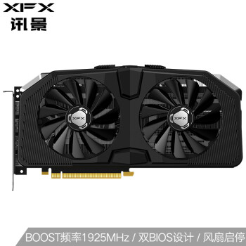 讯景（XFX）RX 5700 XT 8GB 黑狼版 Boost 1925MHz/14Gbps 256bit GDDR6 显卡