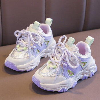 法比兔fanbeeto女童鞋运动鞋2023春秋新款儿童轻便老爹鞋中大童软底