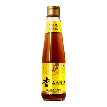 福临门 食用油 压榨芝麻油220ml 凉拌调味烹饪火锅 中粮出品