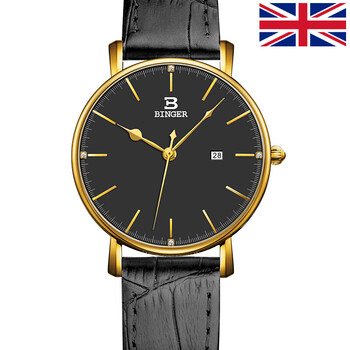 宾格binger手表陈小春代言轻薄s766石英表时尚商务防水皮带男表女表