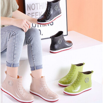 水鞋子女新款雨鞋女成人短筒防水鞋女防滑时尚软底女式水靴雨靴女