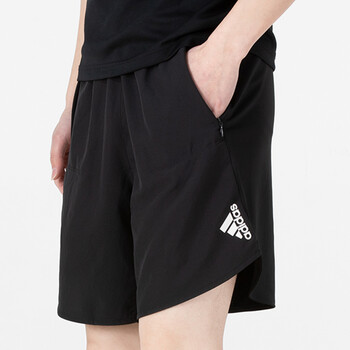 adidas阿迪达斯男短裤2022春季新款跑步训练宽松运动五分裤ha6364ha