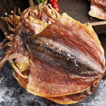 茗仟新晒墨鱼干干货海鲜干货墨鱼淡水墨鱼干鱿鱼仔礼品超大号2只约1斤