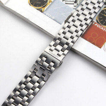 尼创品质升级适配天梭t065钢带1853男t065430a手表带原配件t065430a