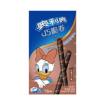 奥利奥（Oreo）可可脆卷 巧克力味  50g 休闲零食 早餐 下午茶