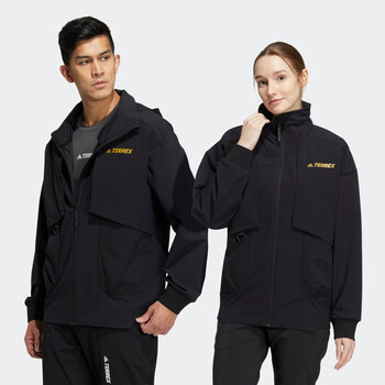 阿迪达斯adidasterrex男女防晒衣户外运动宽松夹克外套防晒服黑色axs